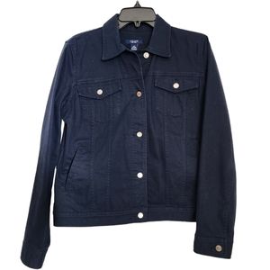Chaps blue denim 4 pocket jean jacket SZ Medium
